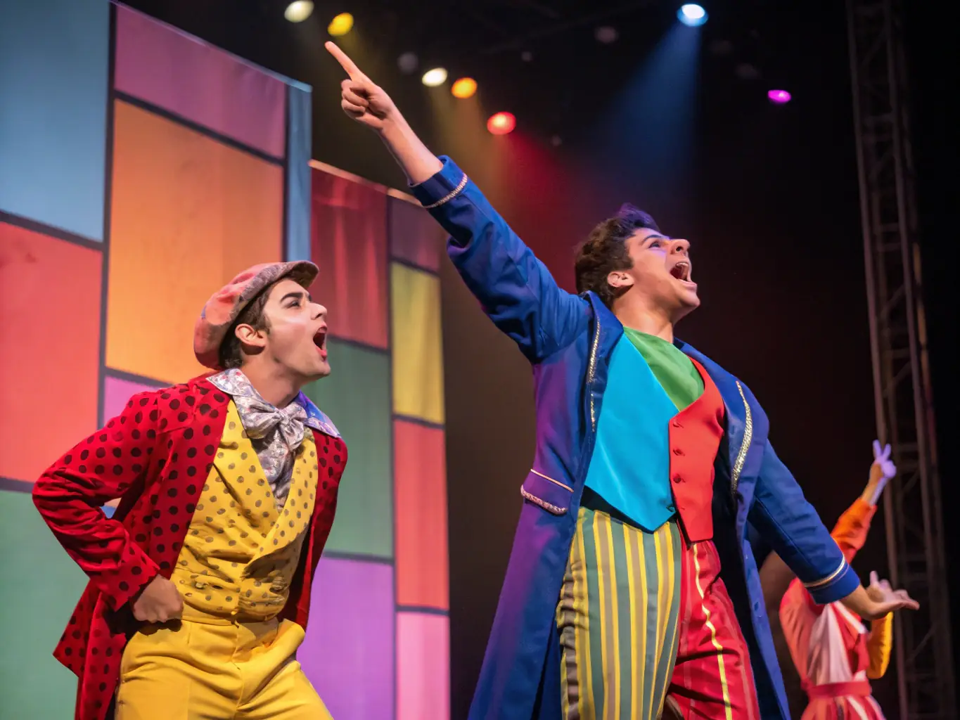 A dynamic image of a cultural performance taking place on the CGSFPP stage, featuring performers in traditional attire, with an enthusiastic audience visible in the foreground.